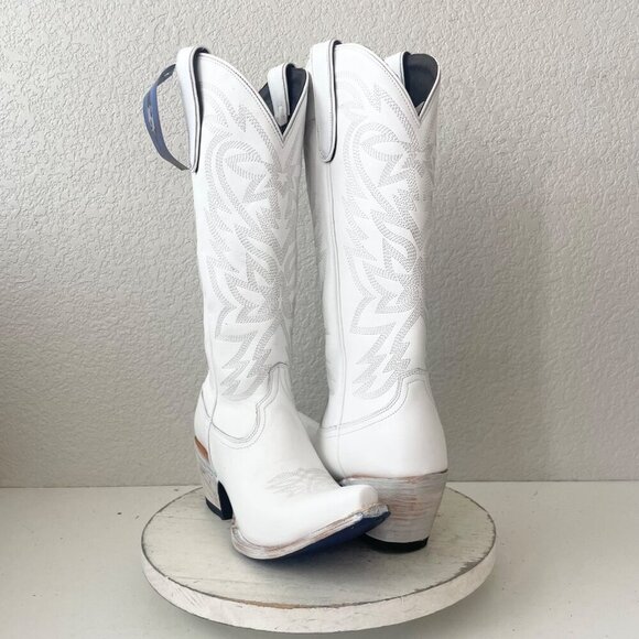 Lane boots Shoes - Lane MEGAN MORONEY Cowboy Boots Smokeshow Womens 9 White Western Cowgirl Tall
